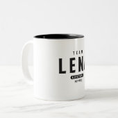 Personalisierter Name des Teams Lena Lifetime Zweifarbige Tasse (Vorderseite Links)