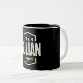 Personalisierter Name des Teams Luke Lifetime Zweifarbige Tasse (VorderseiteRechts)