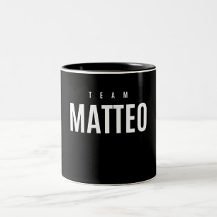 Personalisierter Name des Teams Matteo Zweifarbige Tasse