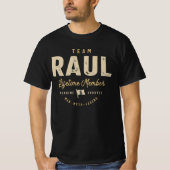 Personalisierter Name des Teams Raul Lifetime T-Shirt (Vorderseite)