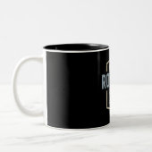 Personalisierter Name des Teams Roland Lifetime-Mi Zweifarbige Tasse (Links)