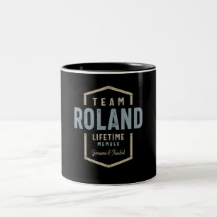 Personalisierter Name des Teams Roland Lifetime-Mi Zweifarbige Tasse