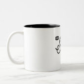 Personalisierter Name des Teams Stevie Lifetime Zweifarbige Tasse (Links)