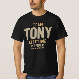 Personalisierter Name des Teams Tony Lifetime T-Shirt