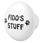 Personalisierter Name des Tieres Schublade oder Pl Keramikknauf (Rechts)