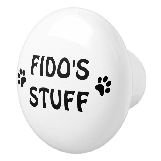 Personalisierter Name des Tieres Schublade oder Pl Keramikknauf (Rechts)