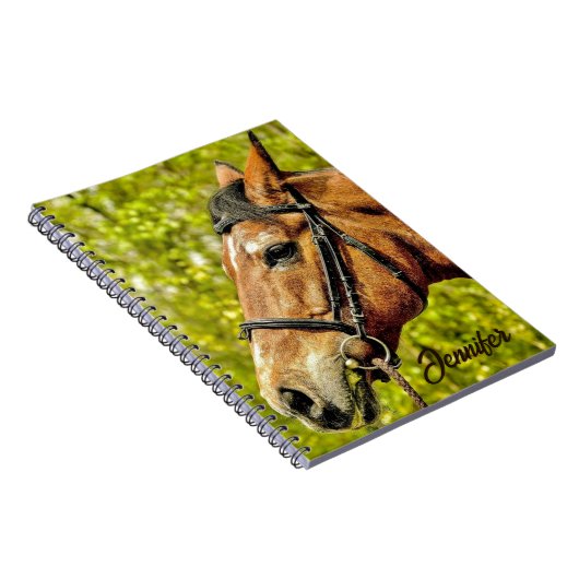 Personalisierter Name des Tierportraits Notizblock (Rechte Seite)