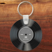 Personalisierter Name des Vintagen 80ers Schlüsselanhänger (Vorderseite)