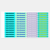 Personalisierter Name des wasserdichten Ozeans Etiketten (Blatt)