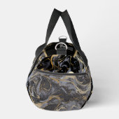 Personalisierter Name des Wasserfarben-Marmormuste Duffle Bag (Rechts)