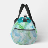 Personalisierter Name des Wasserfarben-Marmormuste Duffle Bag (Rechts)