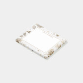 Personalisierter Name des Weihnachtsblattes Post-it Klebezettel (angewinkelt)