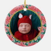 Personalisierter Name des Weihnachtsbusses für Kle Keramik Ornament (Hinten)