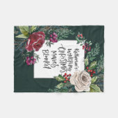 Personalisierter Name des Weihnachtsfilms Fleecedecke (Vorderseite (Horizontal))