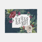 Personalisierter Name des Weihnachtsfilms Fleecedecke (Vorderseite (Horizontal))