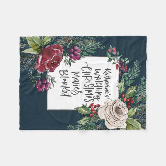 Personalisierter Name des Weihnachtsfilms Fleecedecke (Vorderseite (Horizontal))