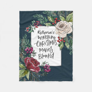 Personalisierter Name des Weihnachtsfilms Fleecedecke