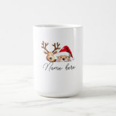 Personalisierter Name des Weihnachtskuchens Kaffeetasse (Mittel)