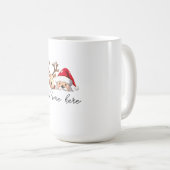 Personalisierter Name des Weihnachtskuchens Kaffeetasse (VorderseiteRechts)