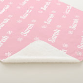 Personalisierter Name des Weihnachtsmuschels Sherpadecke (3/4)