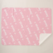 Personalisierter Name des Weihnachtsmuschels Sherpadecke (Vorderseite (Horizontal))