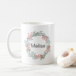 Personalisierter Name des Weihnachtsschadens Kaffeetasse