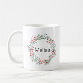 Personalisierter Name des Weihnachtsschadens Kaffeetasse (Links)