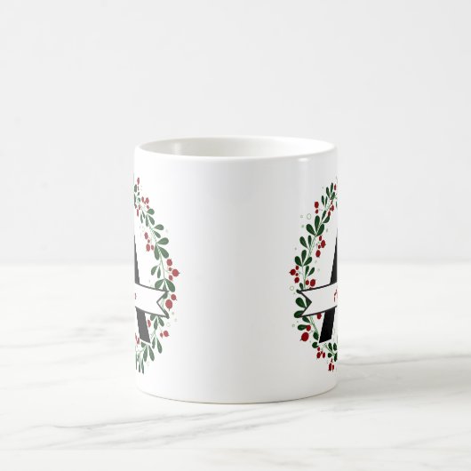 Personalisierter Name des Weihnachtsschreibens Kaffeetasse (Mittel)