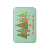 Personalisierter Name des Weihnachtswaldes Badematte (Vorderseite Vertikal)