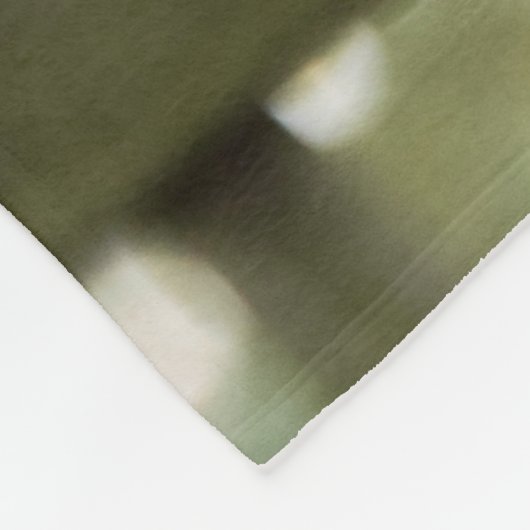 Personalisierter Name des weißen, gesprenkelten Pf Fleecedecke (Ecke)