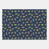 Personalisierter Name Dinosaurier Geschenkpapier Set (Vorderseite 3)