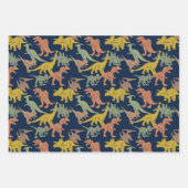 Personalisierter Name Dinosaurier Geschenkpapier Set (Vorderseite 2)