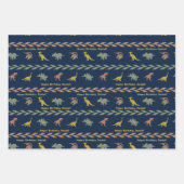 Personalisierter Name Dinosaurier Geschenkpapier Set (Vorderseite)