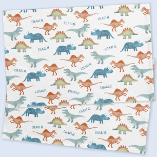 Personalisierter Name Dinosaurier Kissenbezug