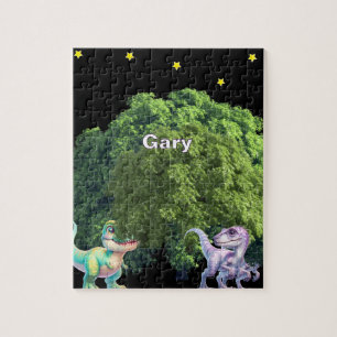 Personalisierter Name Dinosaurier Puzzle