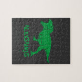 Personalisierter Name Dinosaurier-Puzzle Puzzle (Horizontal)