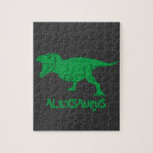 Personalisierter Name Dinosaurier-Puzzle Puzzle (Vertikal)