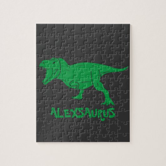 Personalisierter Name Dinosaurier-Puzzle Puzzle (Vertikal)