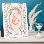 Personalisierter Name Display Princess Swan Fotoplatte (Seite)
