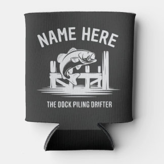 Personalisierter Name Dock Schatten Bass Dosenkühler