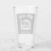 Personalisierter Name Dock Schatten Bass Glas (Rückseite)