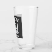 Personalisierter Name Dock Schatten Bass Glas (Links)