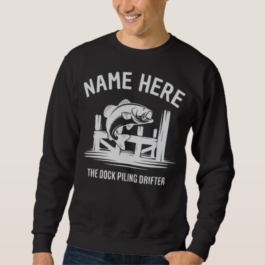 Personalisierter Name Dock Shadow Bass Sweatshirt (Vorderseite)
