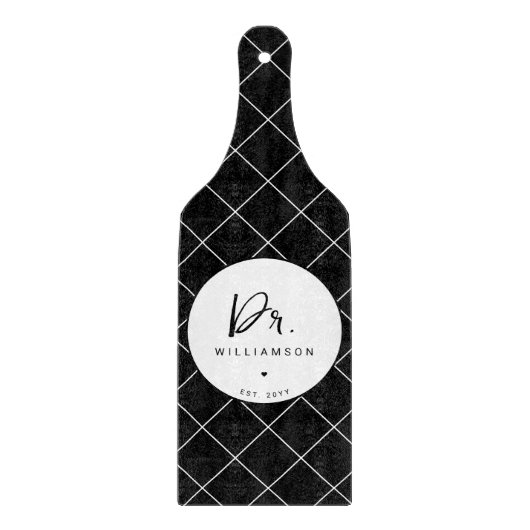 Personalisierter Name Doktor der Medizinischen Fak Schneidebrett (Vorderseite)