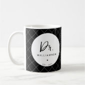 Personalisierter Name Dr. Doctor Abschluss Kaffeetasse (Links)