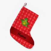 Personalisierter Name Drachenbaum Kleiner Weihnachtsstrumpf (Vorderansicht (hängend))
