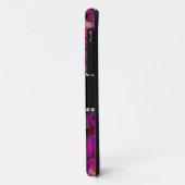 Personalisierter Name dunkle lila Rose Case-Mate iPhone Hülle (Hinten/Links)