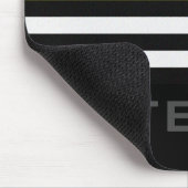 Personalisierter Name Dünngelbe Linie Mousepad (Ecke)