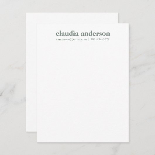 Personalisierter Name E-Mail-Telefon Berufliche Si Mitteilungskarte (Vorne/Hinten)