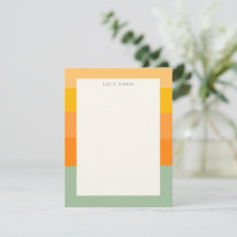 Personalisierter Name Earthy Mute Pastell Stripes